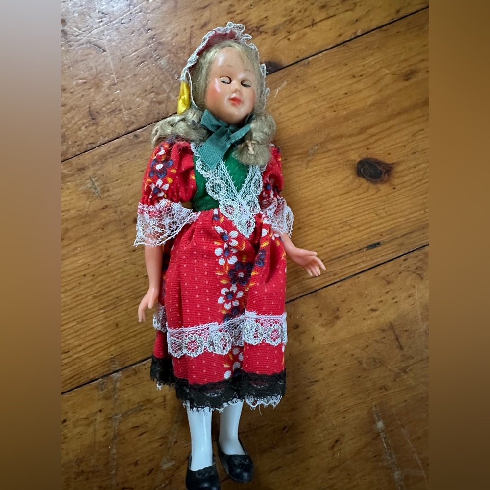Vintage European Blinky Doll